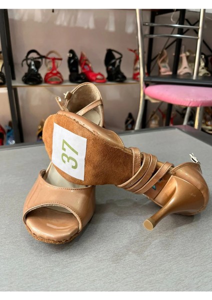 Nude Rugan Kapalı Topuk 8,5 cm 13 Pont Tango, Dans ve Salon Ayakkabısı modelleri