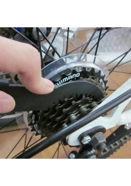 Buffer® Bisiklet Zincir Dişlisi Koruyucu Pas Sökücü Temizleme Fırçası Aparatı Bakım Seti 4 Parça