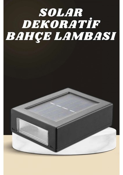 Ieg Dekoratif Duvar Lambası Solar Güneş Enerjili Bahçe Aydınlatması