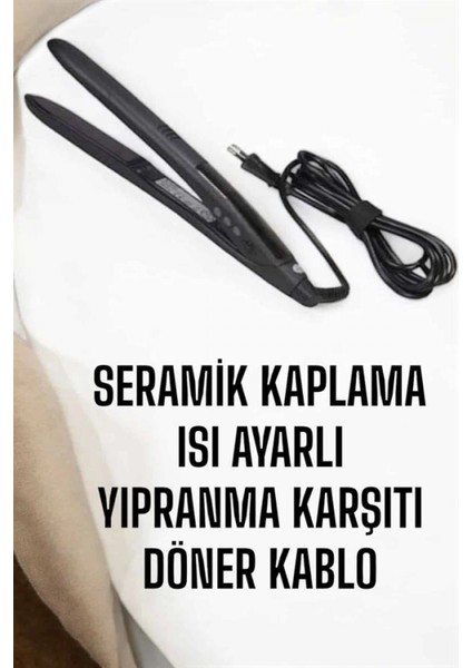 Saç Düzleştirici Isı Ayarlı Döner Kablo Yıpranma Karşıtı modelleri