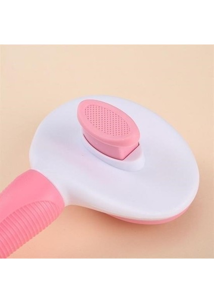 Buffer® Kedi Köpek Tüy Toplayıcı Kendini Temizleyebilen Ergonomik Saplı Evcil Hayvan Tarağı Pembe modelleri