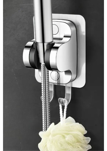 Buffer® Kendiliğinden Güçlü Yapışkanlı Askılı Duş Başlık Tutucu