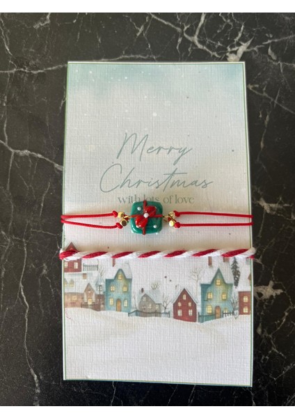 Hediye Paketi Figürlü Yılbaşı Bilekliği