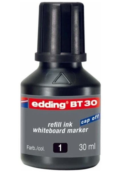 Edding Tahta Kalem Mürekkebi Damlalıklı Ekonomik 30 ml Siyah BT30 2li fiyatları