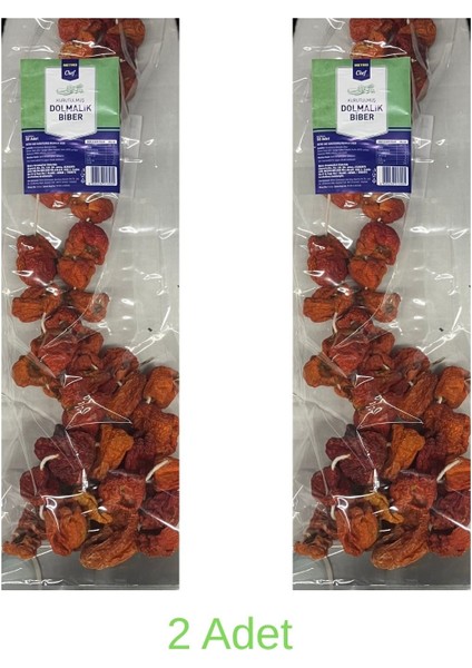 Dolmalık Kırmızı Biber Kurutulmuş 50X2 100 Adet Yüksek Kalite