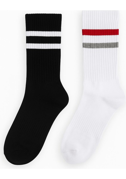 Erkek Siyah Beyaz Soket Çorap 2’li Set – Pamuklu Spor ve Günlük Kullanım – Plus Scorpion indirimleri