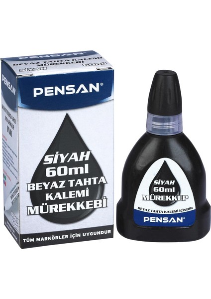 Pensan Tahta Kalemi Mürekkebi Siyah 100 ml 4009