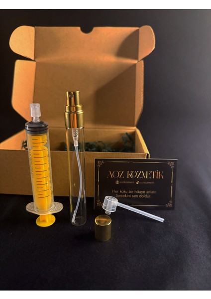 10 ml Altın Kapak Cam Parfüm Doldurma Seti