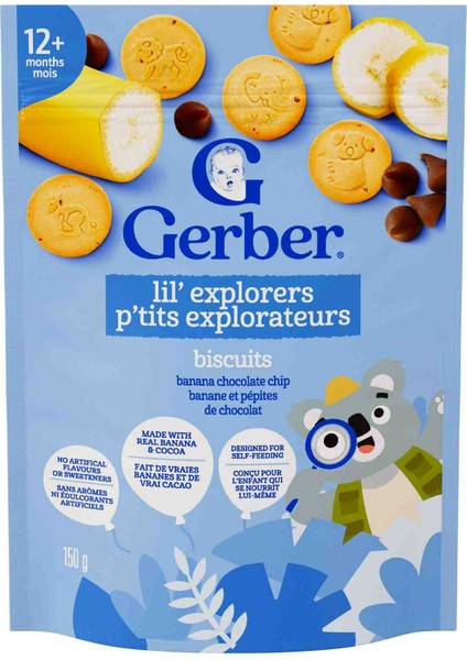 Lil' Explorers Muzlu Çikolatalı Parçacıklı Bisküvi