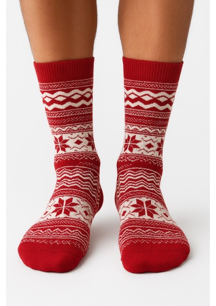 Erkek Yılbaşı Soket Çorap – Pamuklu, Desenli, Sıcak Tutan Noel Temalı 40-45 Numara modelleri