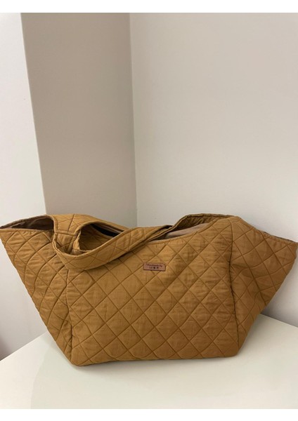 Kapitone Baklava Desenli Kumaş Çanta fırsatları