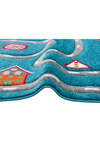 Dream 19 Blue Grey Canlı Renkleri ve Hav Toz Vermez Yapısı ile Çocuk ve Bebek Odası Halısı fiyatları