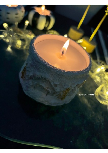 Kış ve Ev Temalı Dekoratif Soyawax Mum Hediyelik Kar Küresi Mum fırsatları