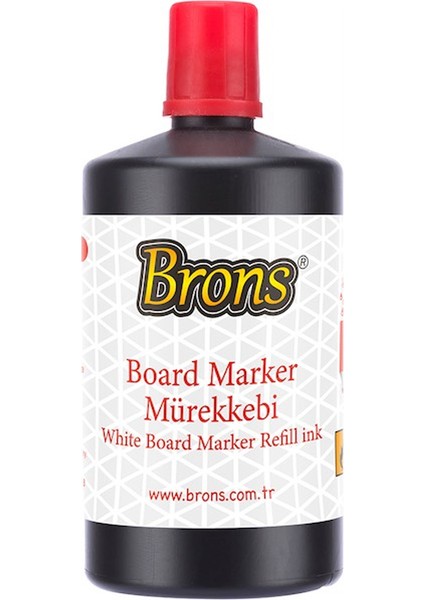 Brons Tahta Kalemi Mürekkebi 250 cc Kırmızı BR-9152