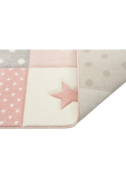 Dream 05 Grey Pınk Canlı Renkleri ve Hav Toz Vermez Yapısı ile Çocuk ve Bebek Odası Halısı fırsatları