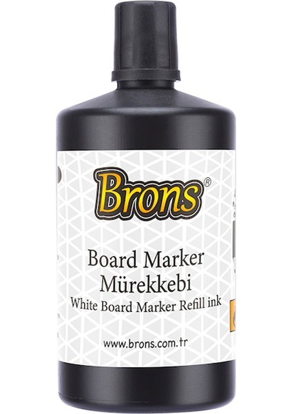 Brons Tahta Kalemi Mürekkebi 250 cc Siyah BR-9150