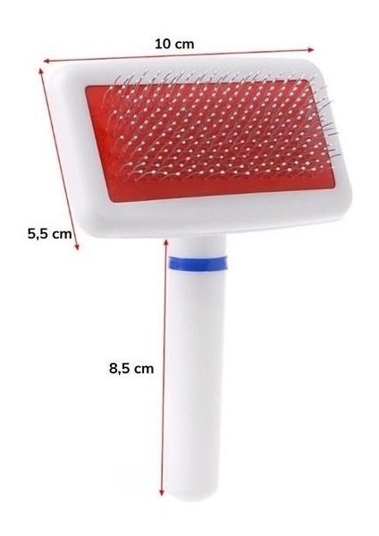 Buffer® Paslanmaz Evcil Hayvan Kedi Köpek Tüy Tarama Toplama Fırçası Kolay Temizlenir Bakım Aleti