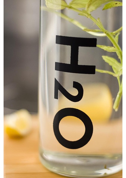 H2O Borosilikat Cam Matara Vakum Kapaklı Su Şişesi Suluk Siyah 1000 ml fiyatları