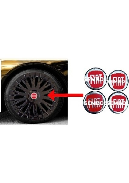 Fiat Jant Göbeği 58/55 55 mm Yuva 4lü Set (YUVA İÇ ÇAPI 5.5 SANTİMSE UYUMLUDUR)