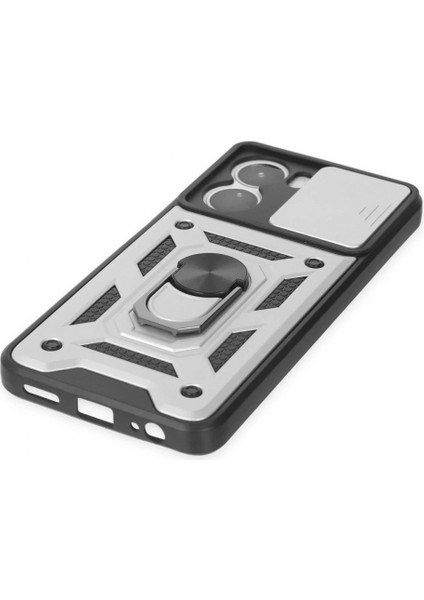 İEG Vivo Y16 Kılıf Pars Lens Yüzüklü Silikon - Gümüş fırsatları