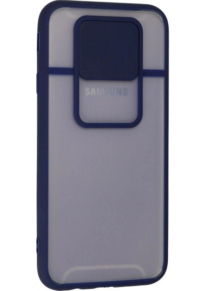 Ieg Samsung Galaxy J7 Pro / J730 Kılıf Palm Buzlu Kamera Sürgülü Silikon - Lacivert modelleri