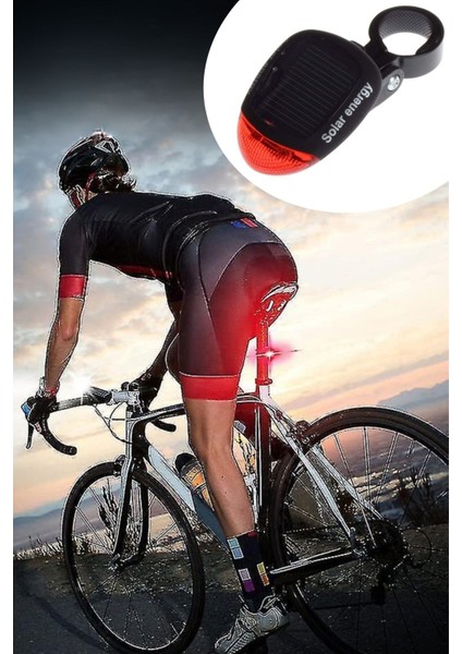 Buffer® LED Güneş Enerjisi ile Şarj Edilebilir Bisiklet Kuyruk Lambası Solar Bisiklet Lambası