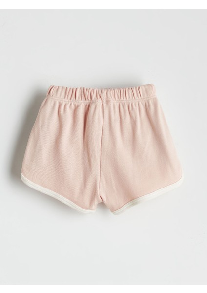 Yeni Sezon Bisiklet Yaka Basic Kız Bebek Şortlu Pijama Takımı indirimleri