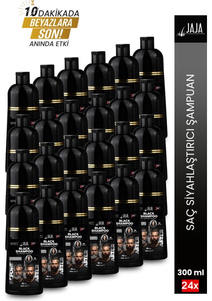 24'li Set Saç Siyahlaştırıcı Şampuanı (Beyazlar Için) 300 ml