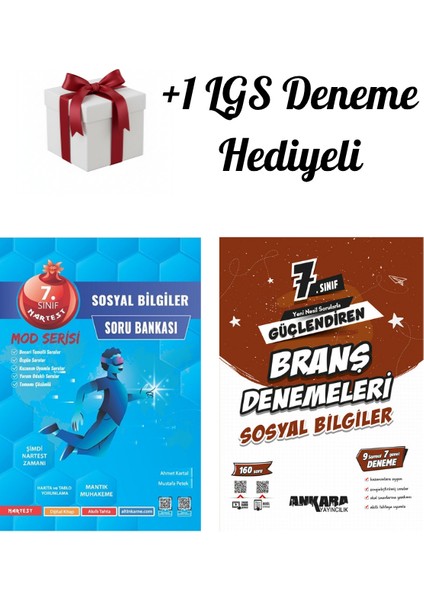Nartest 7.sınıf Mod Sosyal Bilgiler Soru Bankası ve Ankara Güçlendiren Denemeleri +1 Deneme Hediyeli