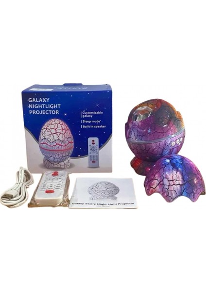 Ieg Dinozor Yumurtası Gece Masa Lambası Bluetooth Hoparlör 14 Renk Seçeneği modelleri