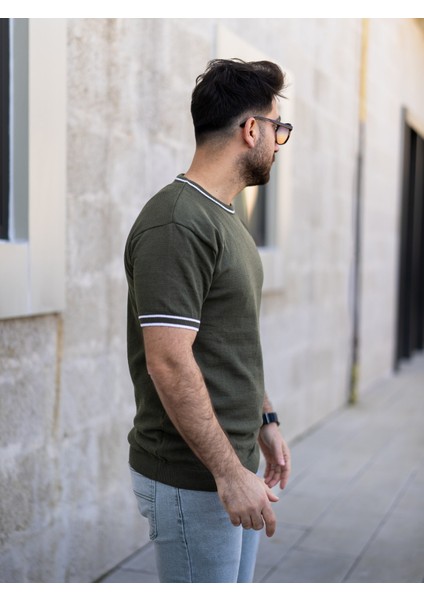 Triko T-Shirt Haki Renk fırsatları