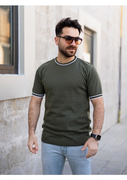 Triko T-Shirt Haki Renk indirimleri