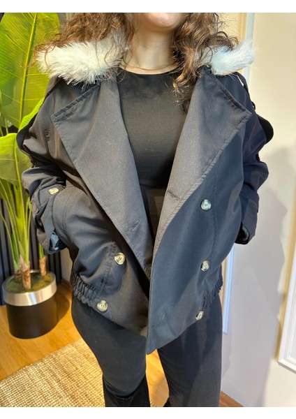 Yakası Kürklü Çıkarılabilir Astarlı Mont indirimleri