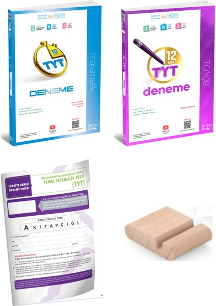 Tyt Matematik Tyt Türkçe Deneme / Branş Deneme Üçdörtbeş - 345 / Yks 2026 + Tyt Deneme + Telefon Tutucu