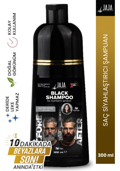 Black Hair Shampoo Beyaz Saçlar Için Saç Siyahlaştırıcı Şampuan 300 ml