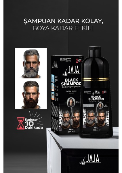 Black Hair Shampoo Beyaz Saçlar Için Saç Siyahlaştırıcı Şampuan 300 ml modelleri
