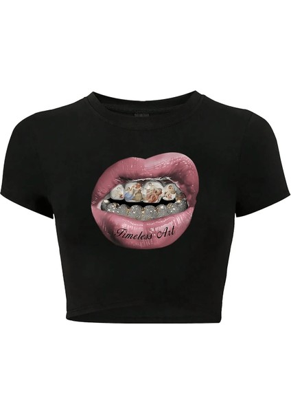 Kadın Timeless Art Crop T-Shirt