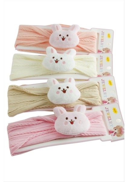 Peluş Tavşancık Lastikli Çocuk Saç Bandı