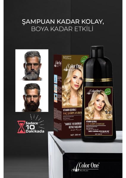 Sarı Saç Dip Boya Şampuanı 300 ml (Doğal Sarı Saçlar Için) modelleri