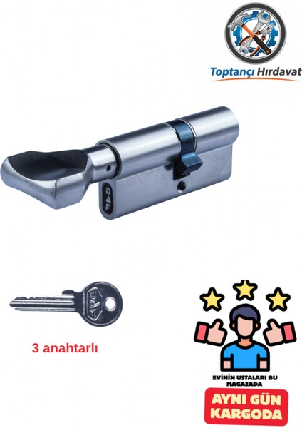 Kapı Göbegi Barel 68 Mmtopuzlu 3 Anahtar