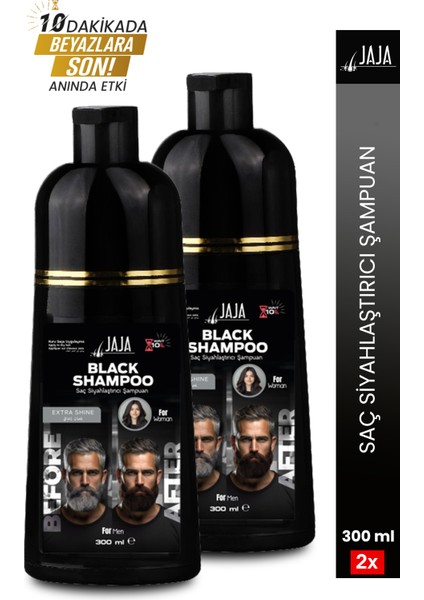 2'li Set Saç Siyahlaştırıcı Şampuanı (Beyazlar Için) 300 ml