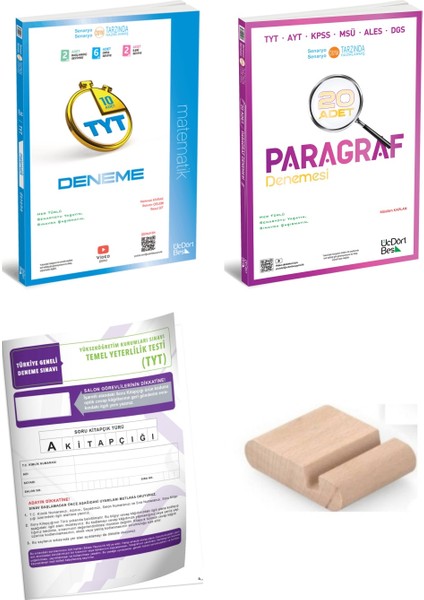 Tyt Paragraf Tyt Matematik Deneme / Branş Deneme Üçdörtbeş - 345 / Yks 2026 + Tyt Deneme+ Tutucu