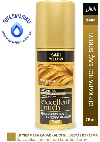 Exxellent Touch Dip Kapatıcı Saç Spreyi Sarı 75 ml