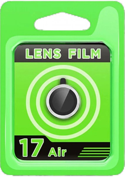 Apple iPhone 17 Air Raze Metal Kamera Lens - Gümüş