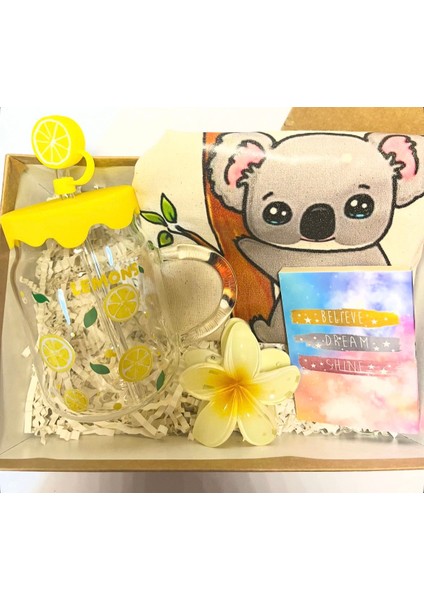 Koala Temalı Hediye Kutusu, Doğum Günü Hediyesi, Sevgiliye Özel Hediye