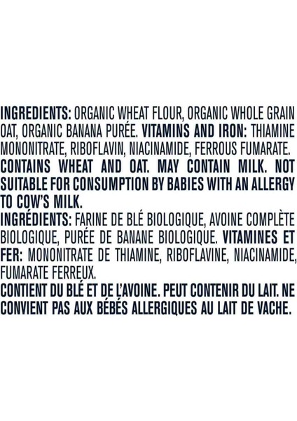 Organic Wheat& Wholegrain Oatmeal Banana-Buğday ve Tam Yulaflı Muzlu Kaşık Mama 6 Ay 208 Ge fırsatları