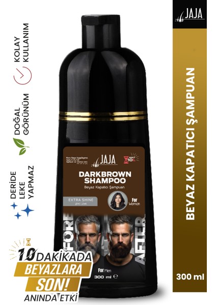 Koyu Kahverengi Beyaz Kapatıcı Şampuan 300 ml