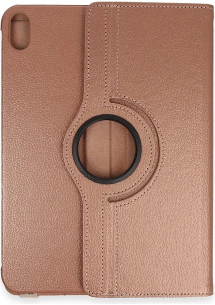 Ieg iPad 2022 10.9 (10.nesil) Kılıf 360 Tablet Deri Kılıf - Rose Gold