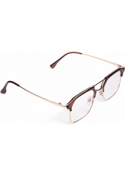 Blue Protect Browline Ekran Gözlüğü – Kahve Gold Premium fiyatları