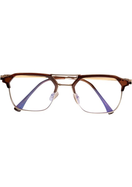 Blue Protect Browline Ekran Gözlüğü – Kahve Gold Premium modelleri